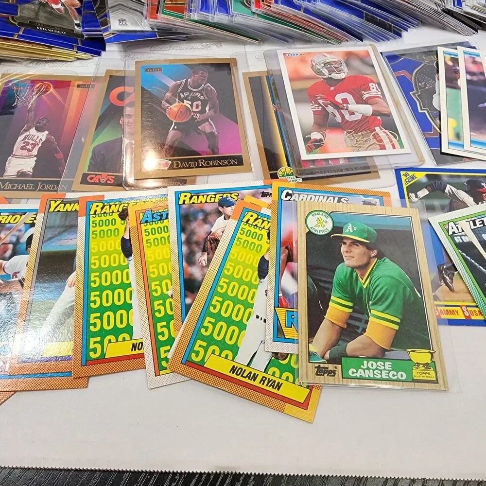 Sports CARD LOT Baseball Football  Basketball Storage Unit Find